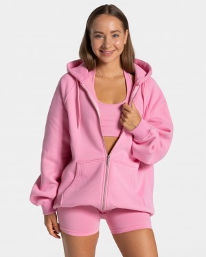 Teveo Statement Oversized Mont Kadın Pembe | 8417-ZYQGV