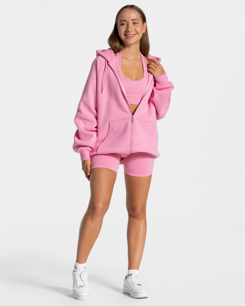 Teveo Statement Oversized Mont Kadın Pembe | 8417-ZYQGV